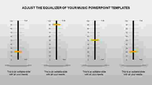 music powerpoint templates-Adjust The Equalizer Of Your Music Powerpoint Templates-4-yellow-style 1
